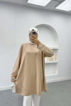 Plus Size Tunic Beige