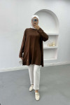 Plus Size Tunic Brown