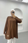 Plus Size Tunic Brown