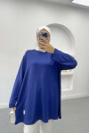 Plus Size Tunic Navy Blue