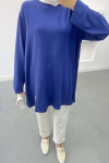 Plus Size Tunic Navy Blue