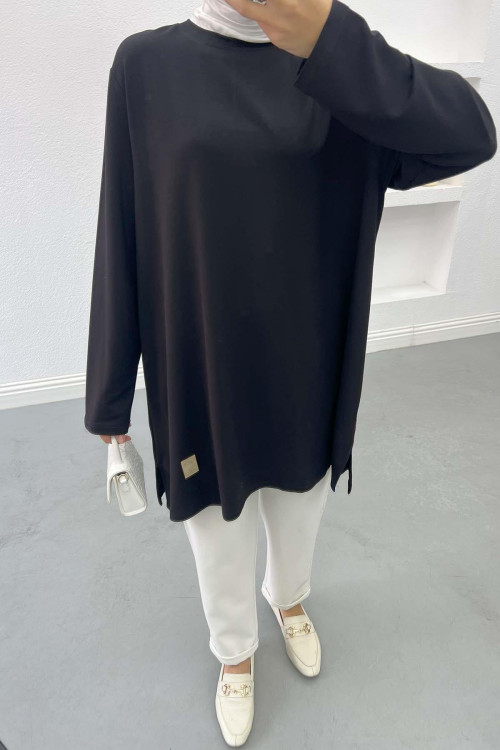 Plus Size Tunic Black