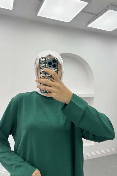 Plus Size Tunic Emerald Green