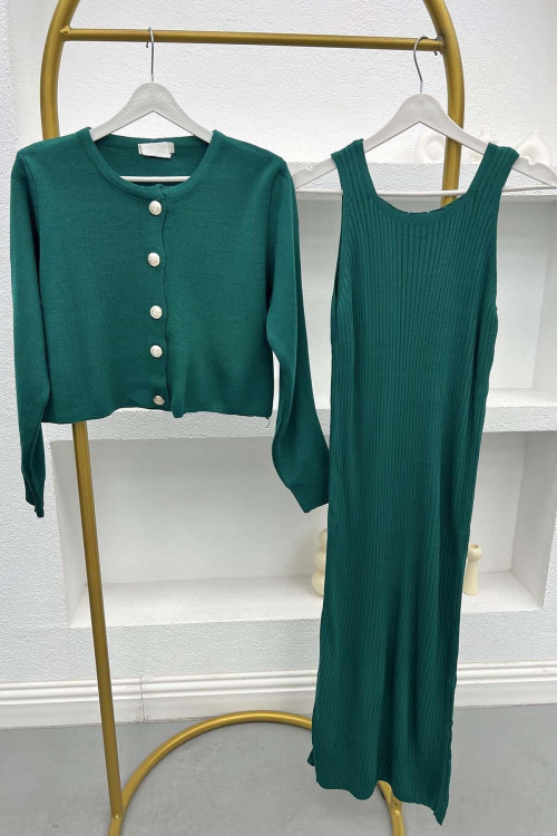 Jacket Dress Suit Emerald Green