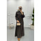 Jacketed Vest Dress Mink