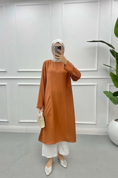 Pocket Stone Tunic Brown