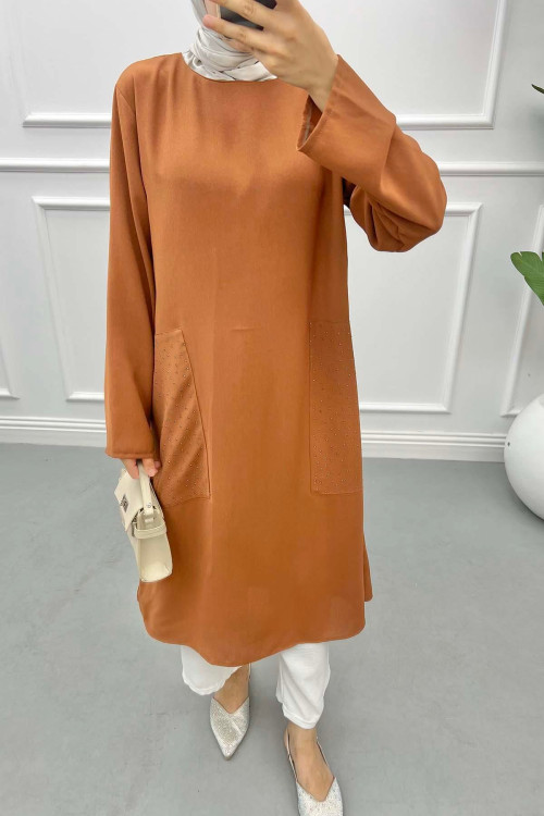 Pocket Stone Tunic Brown