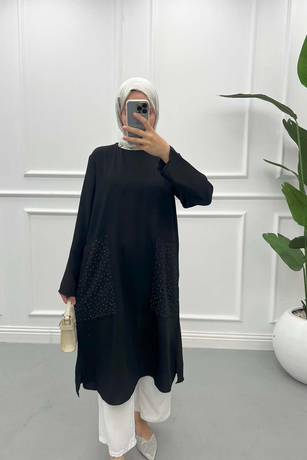 Pocket Stone Tunic Black