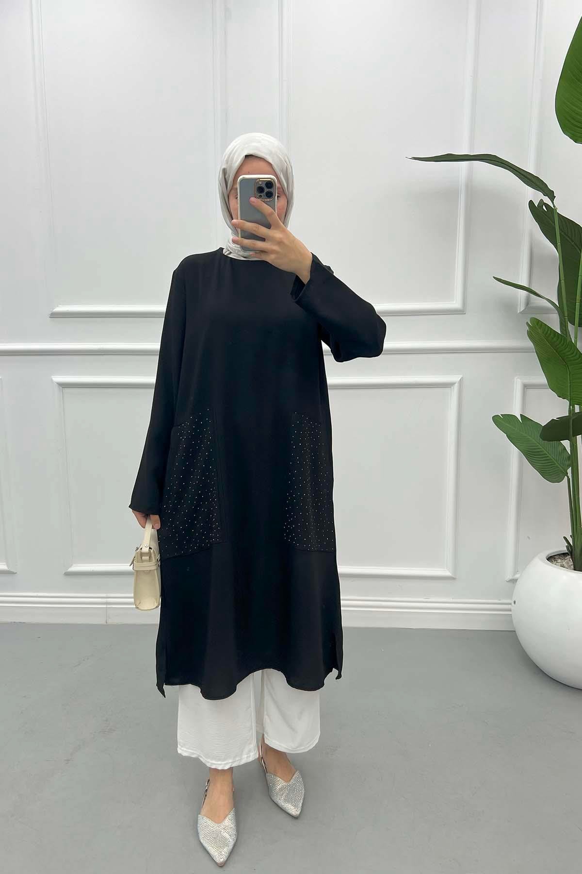 Pocket Stone Tunic Black