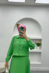 Pocket Skirt Set Green