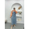 Denim Overalls with Pockets Blue