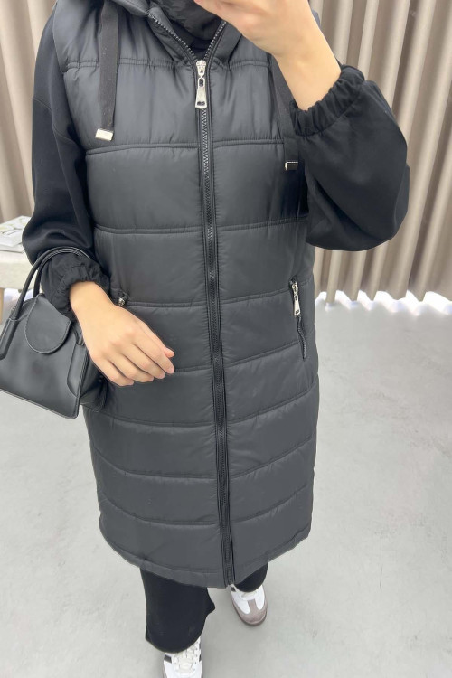 Pocket Puffer Vest Black