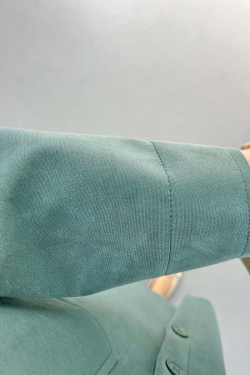 Pocket Suede Shirt Emerald Green