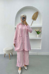 Pocket Tunic Set Pink