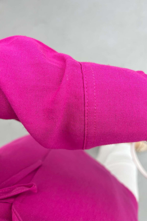 Viral Kimono Fuchsia with Pocket