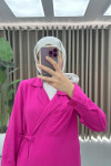 Viral Kimono Fuchsia with Pocket