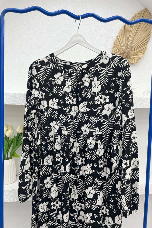 Floral Dress Black