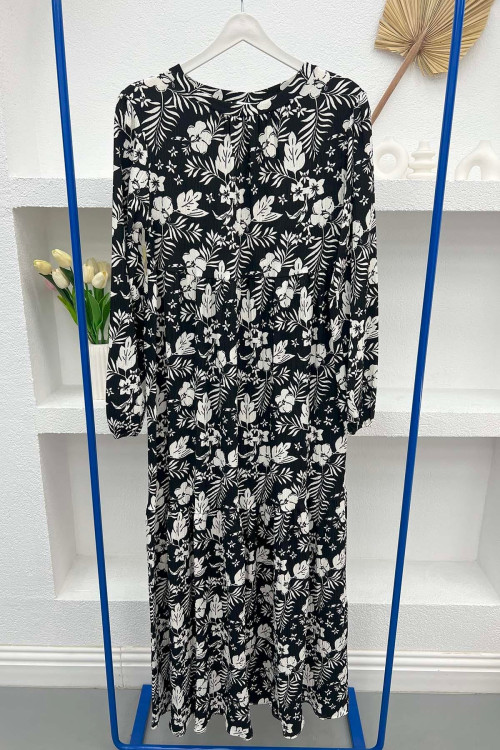 Floral Dress Black