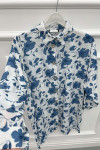 Floral Shirt Navy Blue