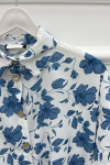 Floral Shirt Navy Blue