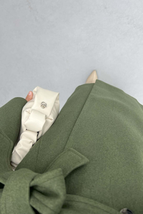 Double Buttoned Alternative Coat Khaki