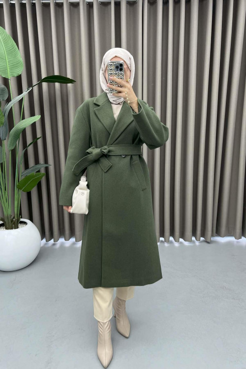 Double Buttoned Alternative Coat Khaki