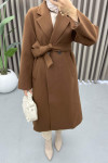 Double Buttoned Alternative Coat Brown