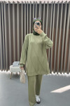 Striped Tunic Set Soft Green