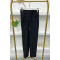 Velcro Striped Trousers Black