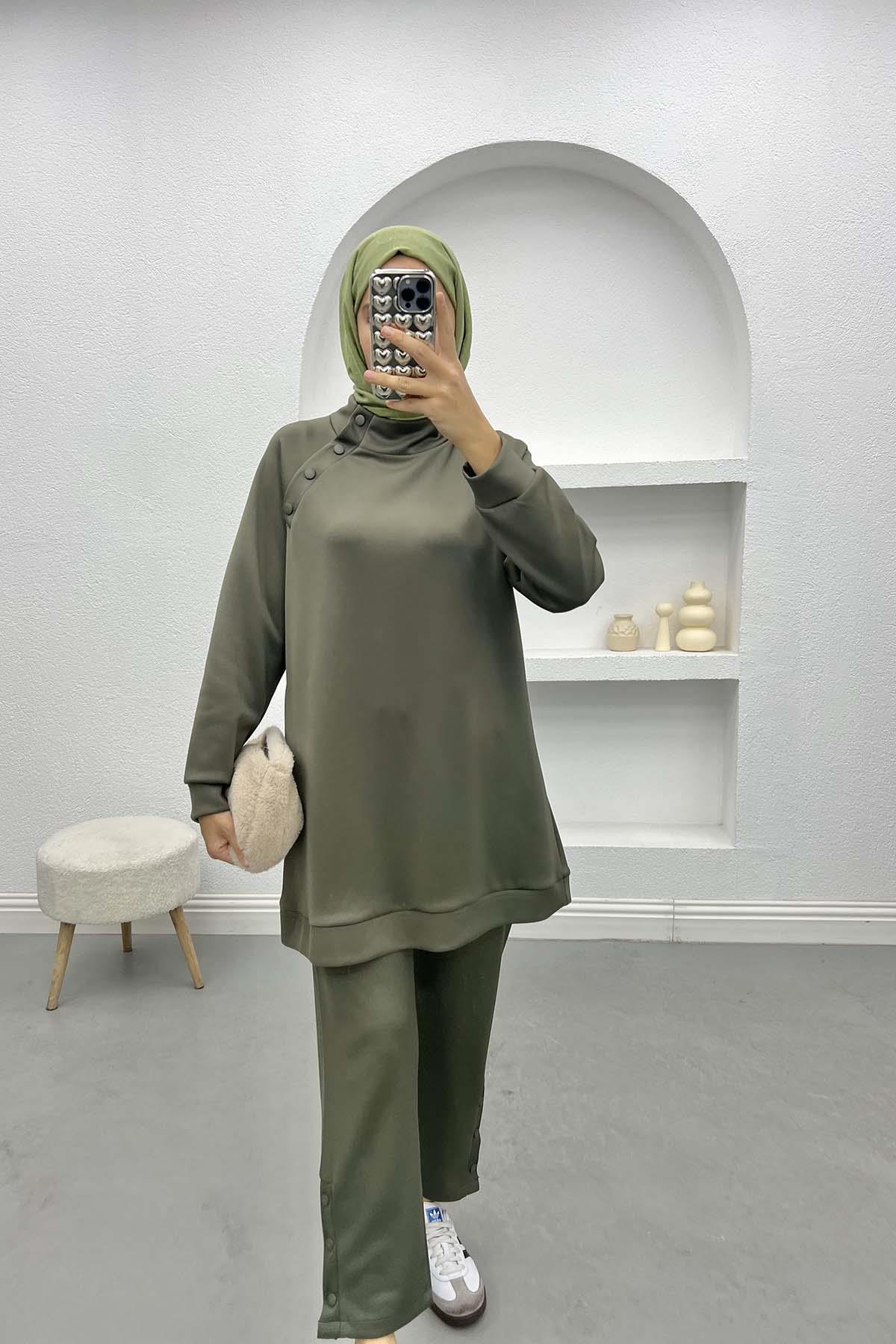 Snap Scuba Suit Khaki