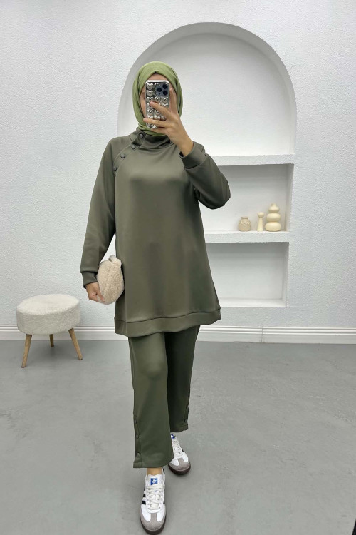 Snap Scuba Suit Khaki