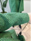 Striped Patterned Coat Green-Black