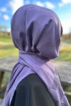 Striped Detail Shawl Purple