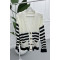 Striped Pocket Knitwear Cardigan Black