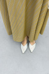 Striped Skirt Camel