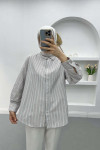 Striped Shirt Beige