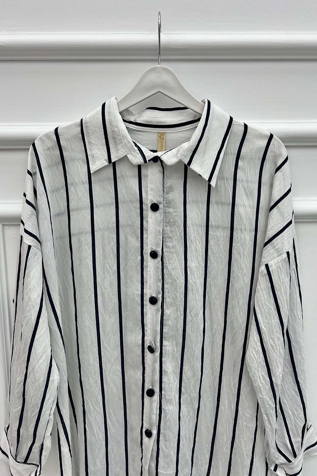 Striped Shirt Navy Blue