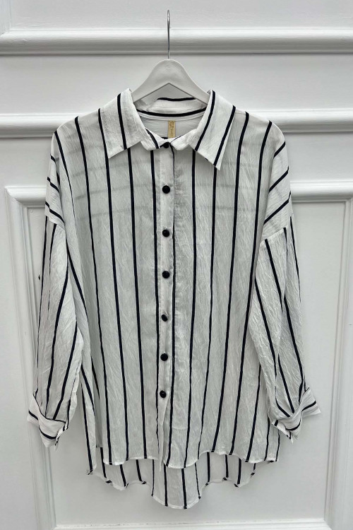 Striped Shirt Navy Blue