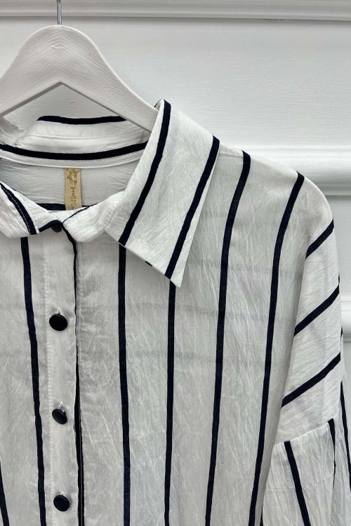 Striped Shirt Navy Blue