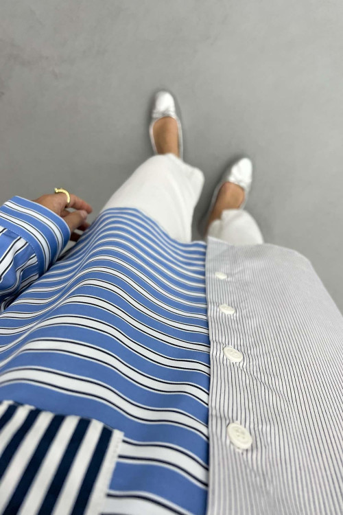 Striped Shirt Blue