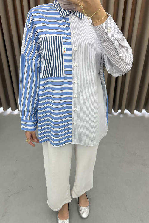 Striped Shirt Blue