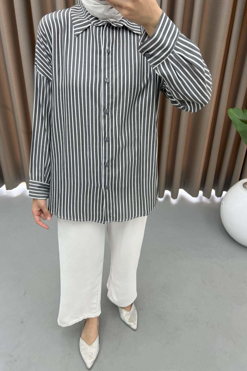 Striped Shirt Black