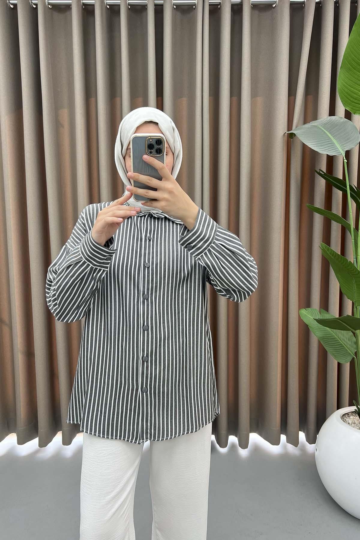 Striped Shirt Black