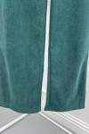 Striped Velvet Trousers Emerald Green