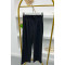 Striped Belted Trousers Black