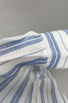 Striped Linen Suit Blue