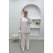 Striped Linen Suit Pink