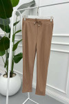 Striped Trousers Milky Coffee