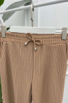 Striped Trousers Milky Coffee