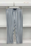 Striped Pajama Bottoms Gray